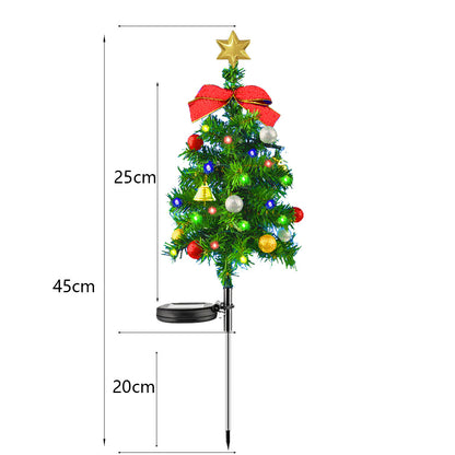 Outdoor Solar Christmas Tree Ground Lighting Festival cj