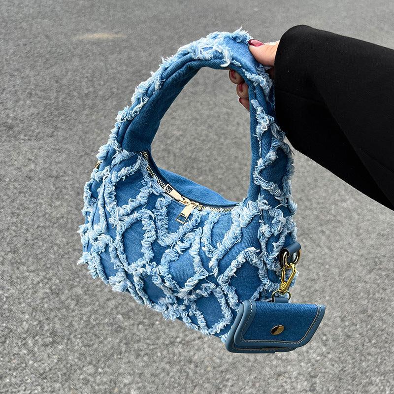 Summer Fashion Denim Handbag Niche Design cj
