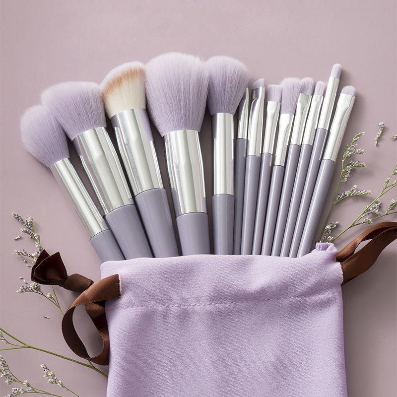 Purpleflower Holly Leaf 13 Makeup Brushes Super Soft Eye Shadow Brush Tool Outfit cj