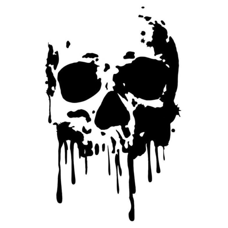 Skull Bumper Stickers Car Window Glass Animal Sticker cj