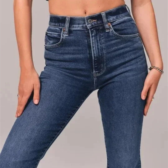 Damen-Freizeitjeans in Uni-Farben