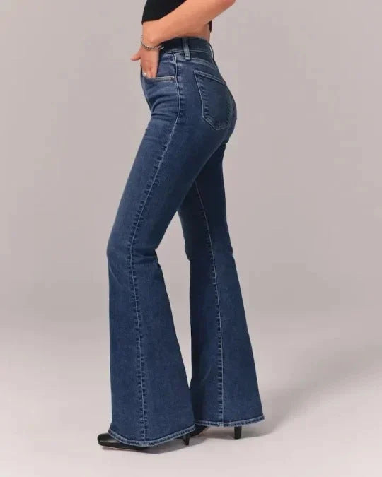 Damen-Freizeitjeans in Uni-Farben