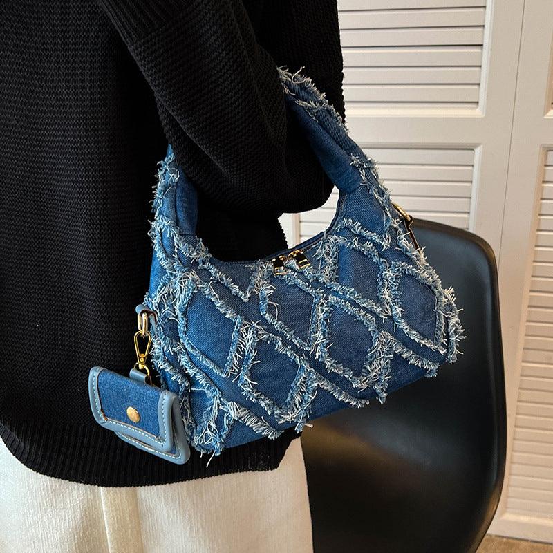 Summer Fashion Denim Handbag Niche Design cj