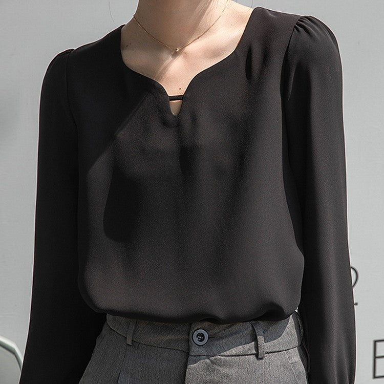 French Vintage Long Sleeve Shirt Women's Spring Dress