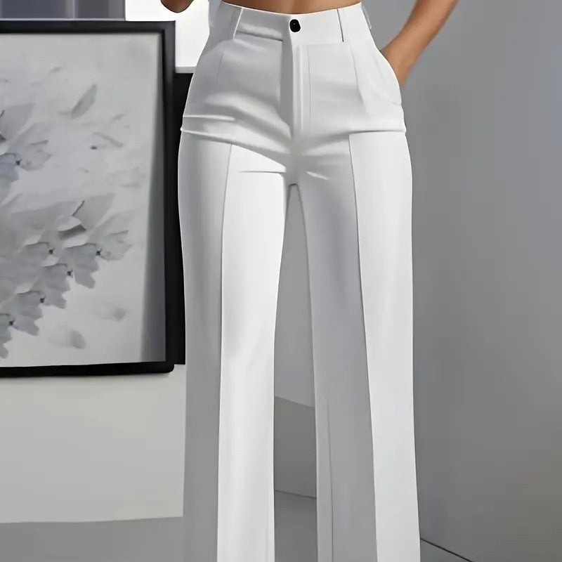 Soft Flow Wide-Leg Trousers – Minimalist Everyday Pants for Women