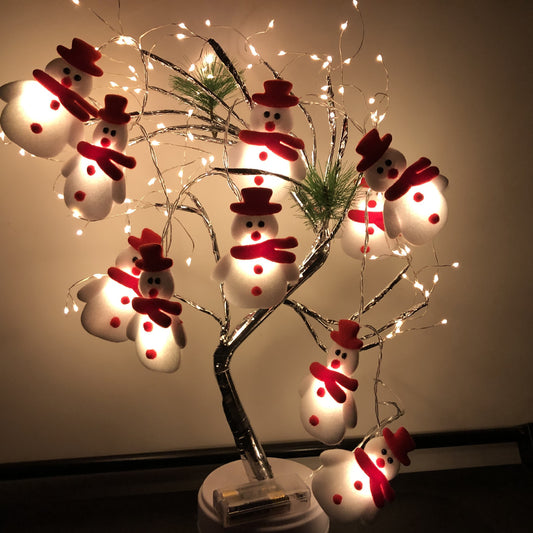 Christmas Snowman LED Light String Elk cj