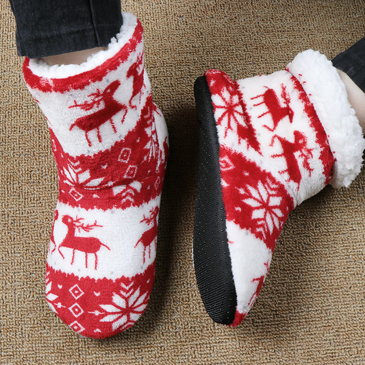 Christmas Elk Floor Shoes Indoor Socks Shoes Warm Plush House Slippers Festive Holiday Footwear Cozy Christmas Slippers Seasonal Home Comfort Christmas Home Accessories ShopWithVanny Top-Ranking Holiday Footwear Exclusive House Slipper Deals