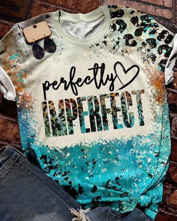 Printed Pullover Round Neck Printed Short Sleeve Loose T-shirt cj