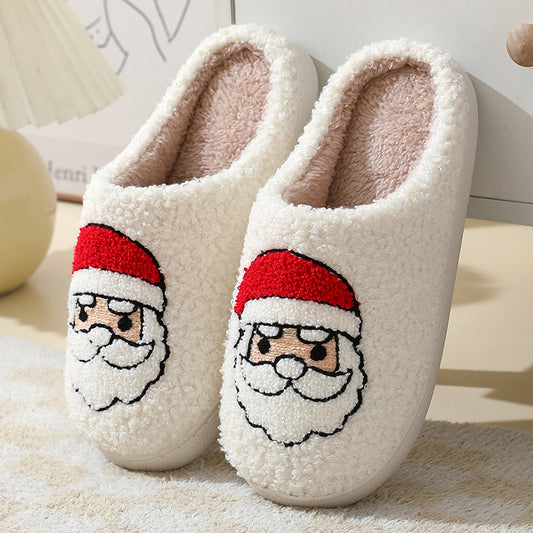 Christmas Home Slippers Cartoon Santa Claus Slippers Cute Cotton House Shoes Festive Holiday Footwear Cozy Christmas Slippers Seasonal Home Comfort Christmas Home Accessories ShopWithVanny Top-Ranking Holiday Slippers Exclusive Santa Claus Slippers