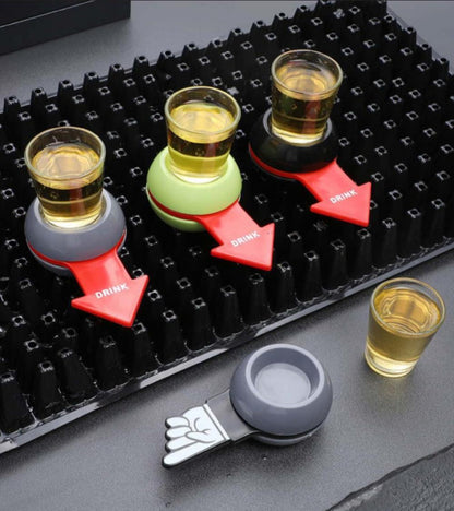 Rotatable Arrow Beer Wine Board Game Spin Drinking Game Pointer Shot Spinner Party Game Glass Cup Kit Table Gifts Entertainment Shop with Vanny