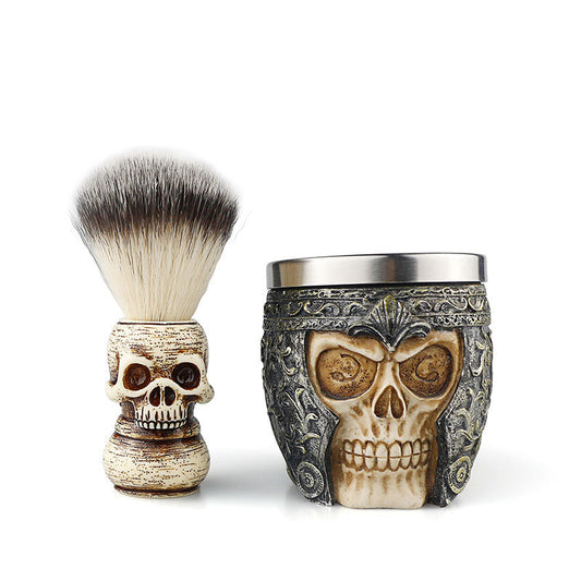 Shaving Skull Head Soap Bowl cj