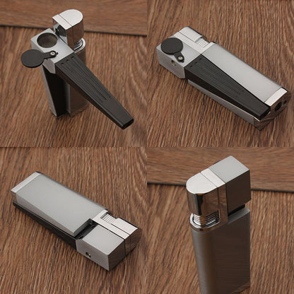 Pipe Lighter Creative Foldable Metal Lighter Piper Smoking Men's Smoking Gadget cj