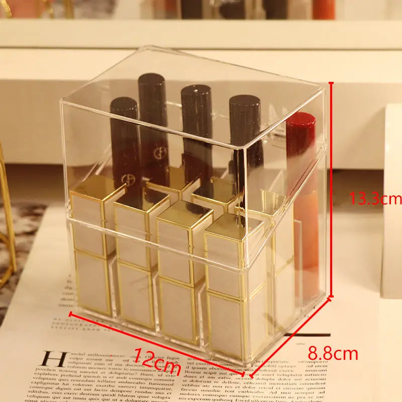 Acrylic Makeup Dustproof Display Rack Storage Box cj