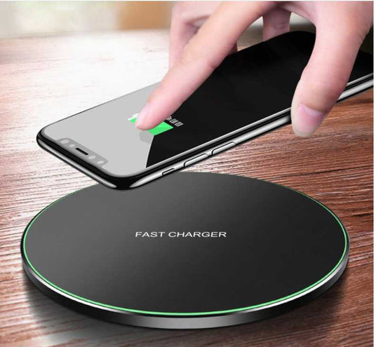 Aluminum Alloy Wireless Charger Disc Wireless Charging Pad QI10W Fast Charge Charger Wireless Charger Stand Premium Aluminum Charger Fast Charging Dock ShopWithVanny Top-Ranking Wireless Charger Fast Charging Technology