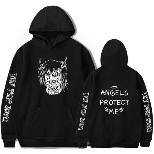 Angel And Devil Hoodies Contrast Hooded Sweatshirts Unique Fashion Apparel Personality-Driven Hoodies Angel vs. Devil Clothing Stylish Hooded Tops ShopWithVanny Top-Ranking Hoodie Collection Attitude-Infused Fashion Exclusive Hoodie Deals