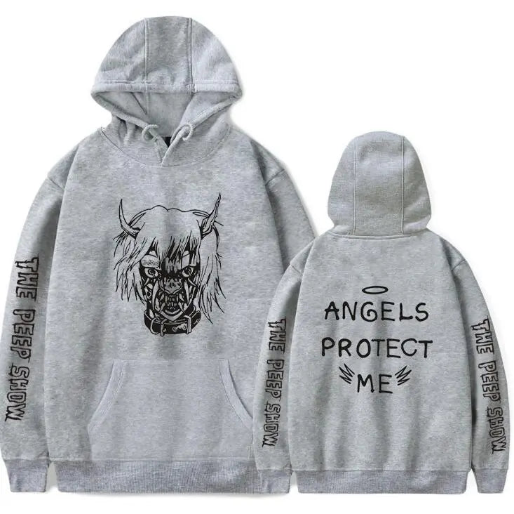 Angel And Devil Hoodies Contrast Hooded Sweatshirts Unique Fashion Apparel Personality-Driven Hoodies Angel vs. Devil Clothing Stylish Hooded Tops ShopWithVanny Top-Ranking Hoodie Collection Attitude-Infused Fashion Exclusive Hoodie Deals