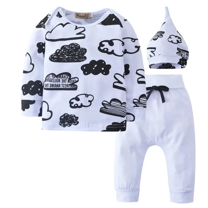 Baby 3 Piece Set Baby Cloud Print Set cj