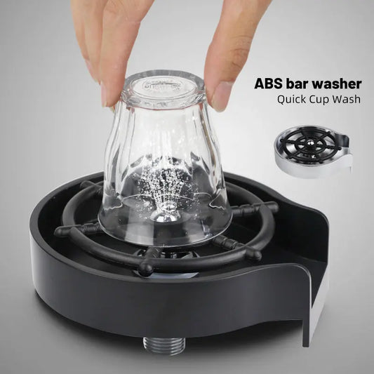 Bar Counter Cup Washer Sink High-pressure Spray Automatic Faucet Coffee Pitcher Wash Cup Tool Kitchen cj