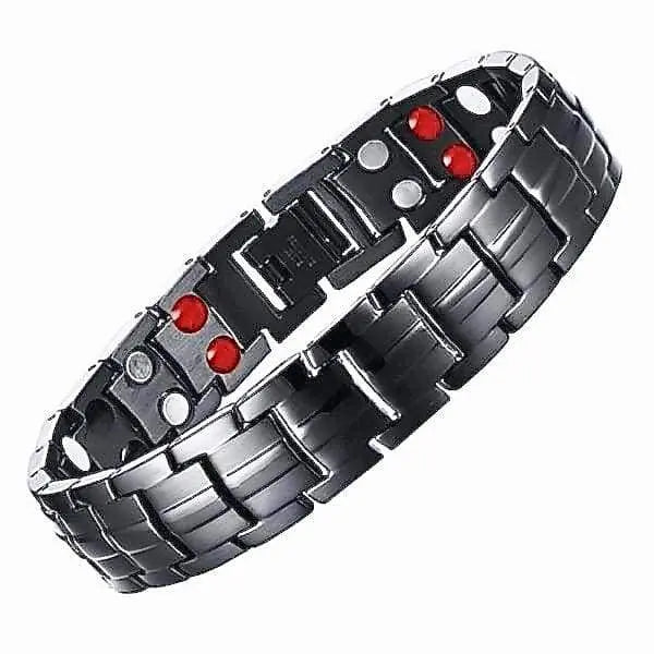 Black Bracelet Men Hand Chain Energy Health Bracelet for Men Germanium Magnetic Bracelet Men's Wellness Jewelry Stylish Health Accessory Magnetic Therapy Bracelet Energy-Boosting Jewelry ShopWithVanny Top-Ranking Men's Bracelets Fashionable Health Bracelet