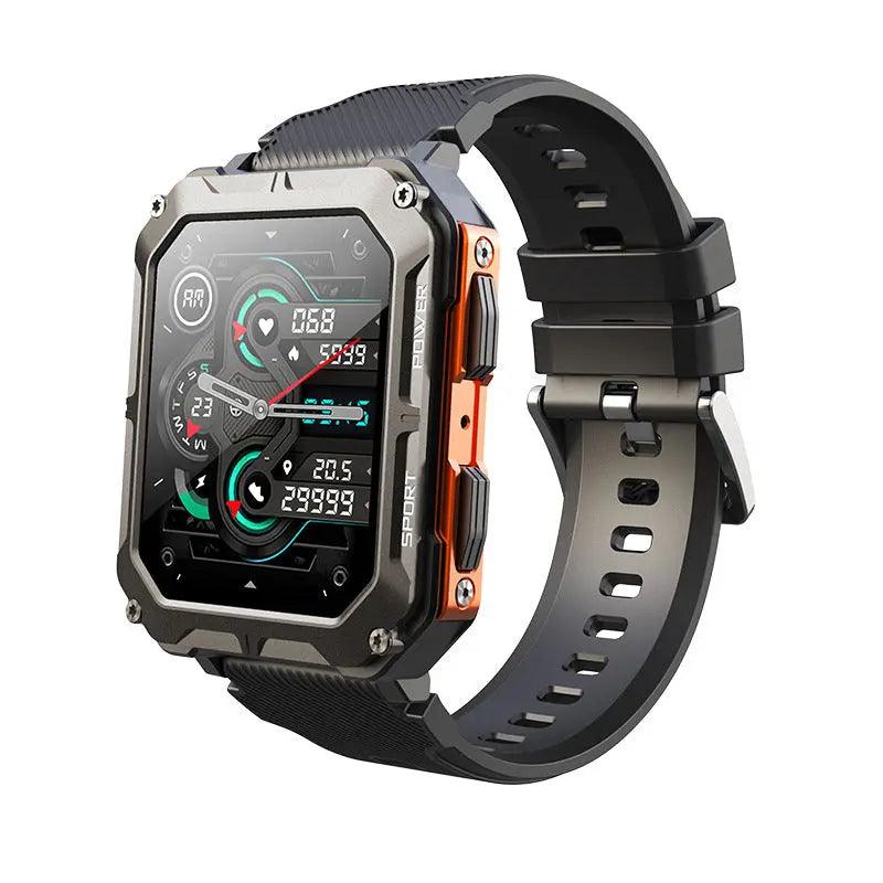 Bluetooth Talk Smart Watch Outdoor Smartwatch Three Anti Smart Watch Sports Waterproof Watch Meter Step Counter Rugged Outdoor Companion Waterproof Smartwatch Shockproof Smart Watch Dustproof Sports Watch ShopWithVanny