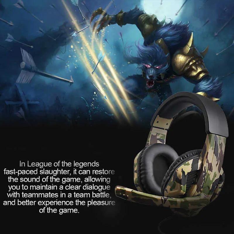 Camouflage gaming headset cj