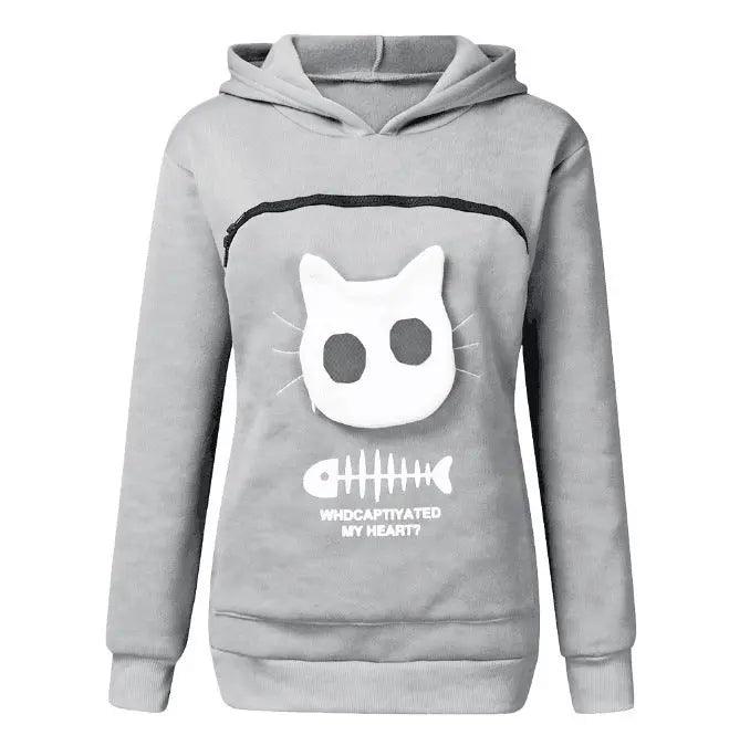Cat print hoodie cj