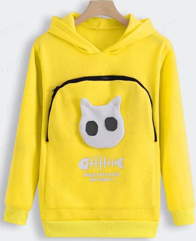 Cat print hoodie cj