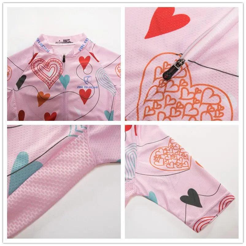 Children's Jersey, Girl Suit, Summer, Sports, Jersey, Mountain Bike, Bicycle Clothing Kit cj