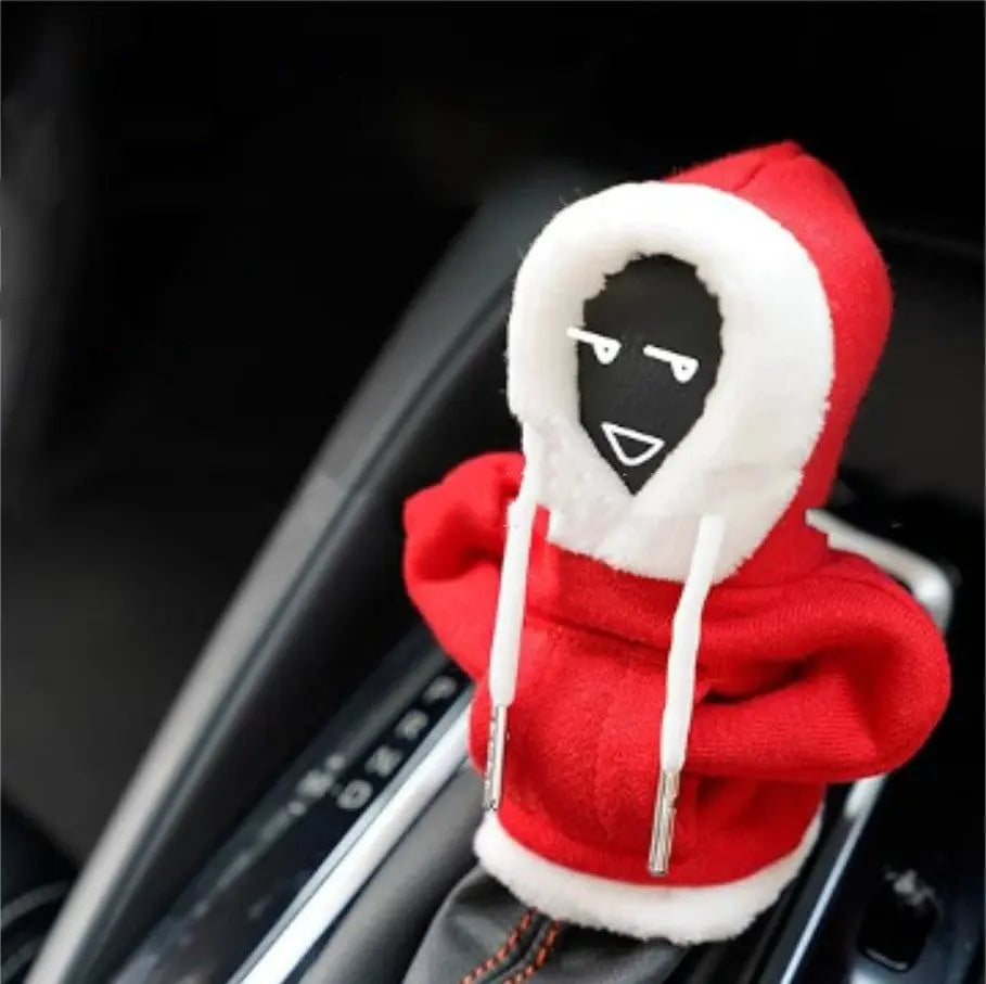 Christmas Hoodie Car Gearshift Cover Christmas Decor Gearshift Hoodie Car Gearshift Knob Cover Manual Handle Gear Change Lever Cover cj