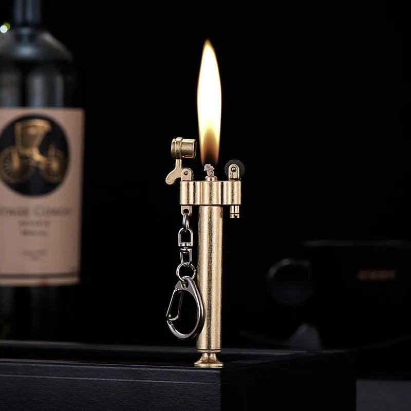 Creative Personalized Pipe Sand Wheel Kerosene Lighter cj