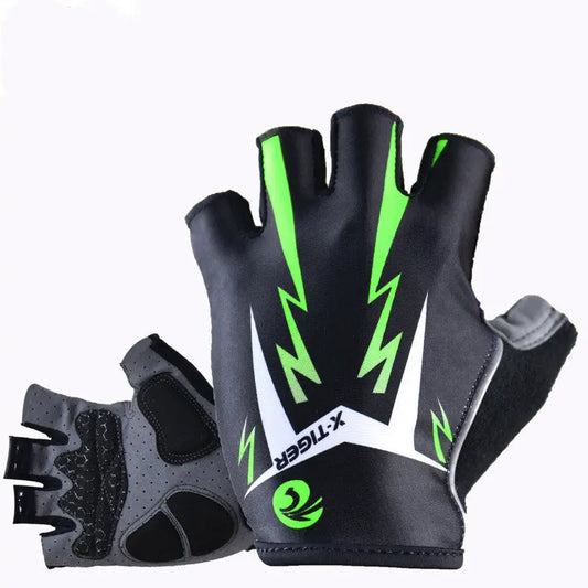 Cycling Gloves Half Finger Summer Men's And Women's Short Finger Mountain Bike Shock Absorption Equipment cj