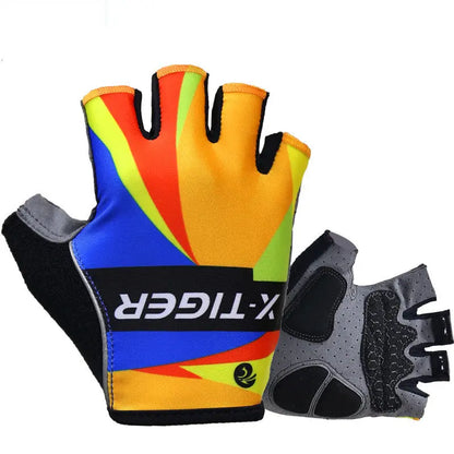 Cycling Gloves Half Finger Summer Men's And Women's Short Finger Mountain Bike Shock Absorption Equipment cj