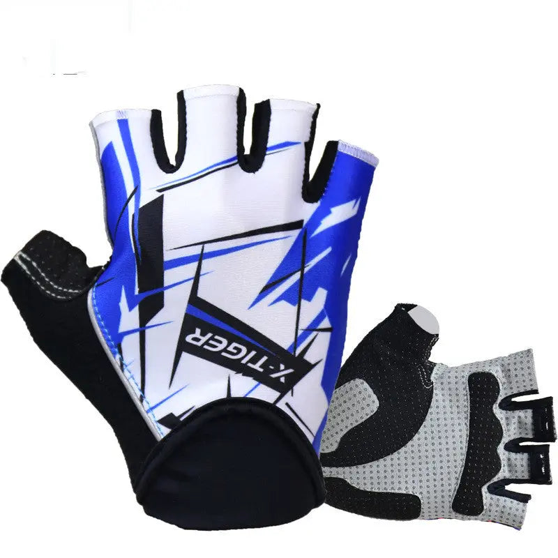 Cycling Gloves Half Finger Summer Men's And Women's Short Finger Mountain Bike Shock Absorption Equipment cj