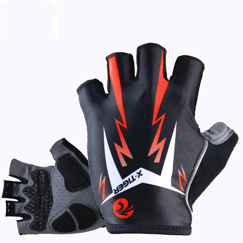 Cycling Gloves Half Finger Summer Men's And Women's Short Finger Mountain Bike Shock Absorption Equipment cj