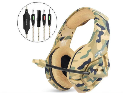 Destruction Camouflage Gaming Headset cj