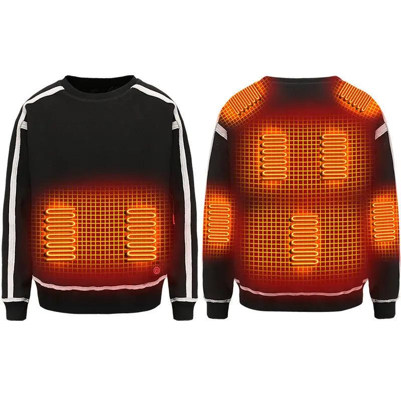 Electric Heated Jacket Clothes Color Matching Top USB Electric Heating cj