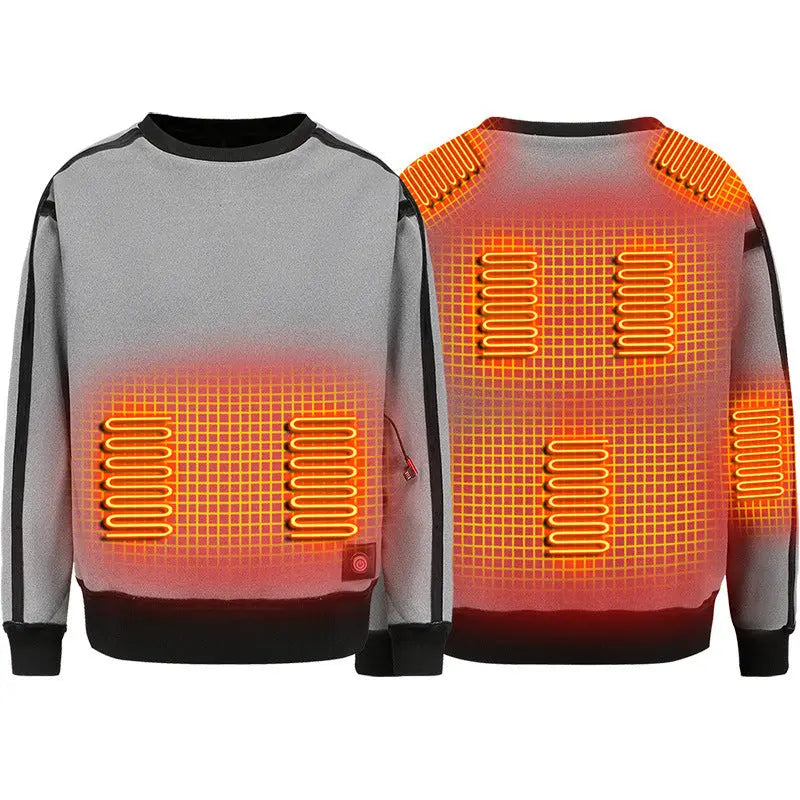 Electric Heated Jacket Clothes Color Matching Top USB Electric Heating cj