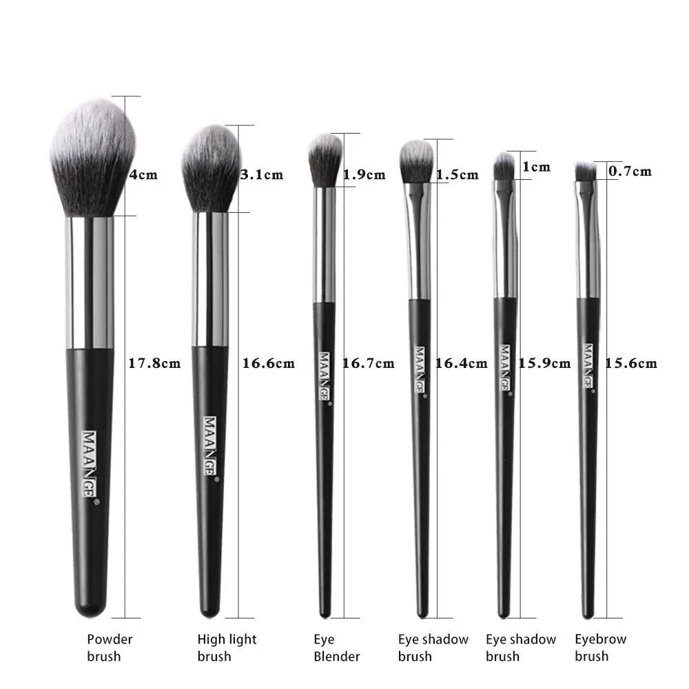 Fashion 6 Makeup Tools Female Trimming Blush Eyeshadow Brushes cj