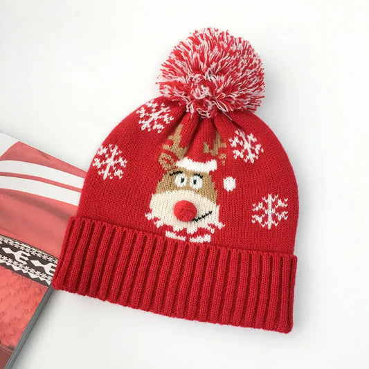 Fawn Hood, Woolen Hat, Warm Knitted Hat cj