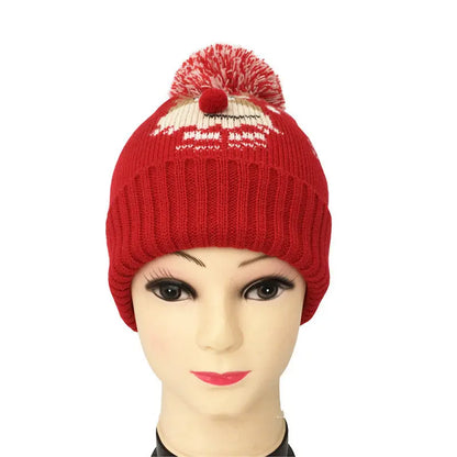 Fawn Hood, Woolen Hat, Warm Knitted Hat cj