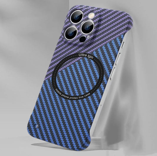 Frameless Carbon Fiber Grain Phone Case cj