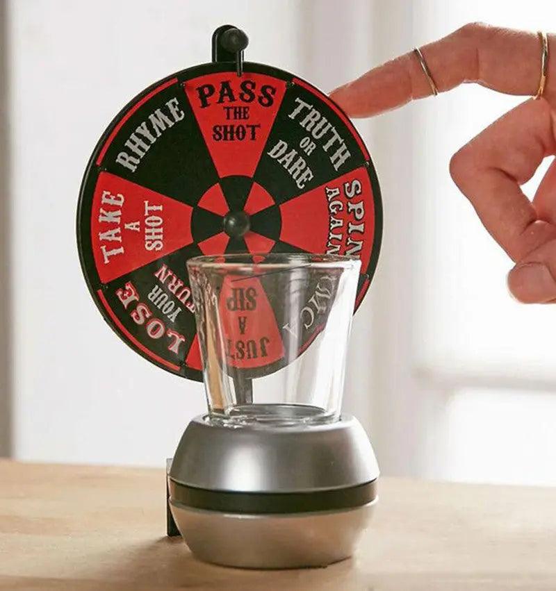 Funny Spinner Rotatable Beer Wine Glass Cup Wine Bar Party Drinking Game Shop with Vanny