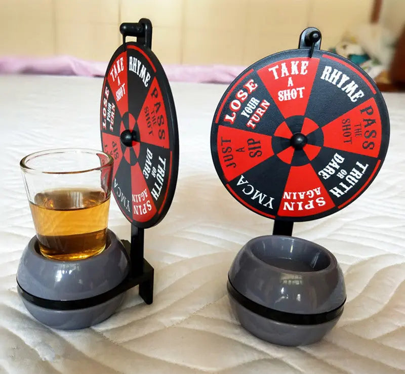 Funny Spinner Rotatable Beer Wine Glass Cup Wine Bar Party Drinking Game Shop with Vanny