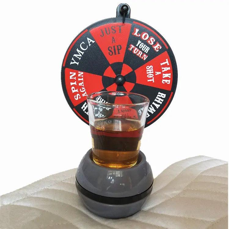 Funny Spinner Rotatable Beer Wine Glass Cup Wine Bar Party Drinking Game Shop with Vanny