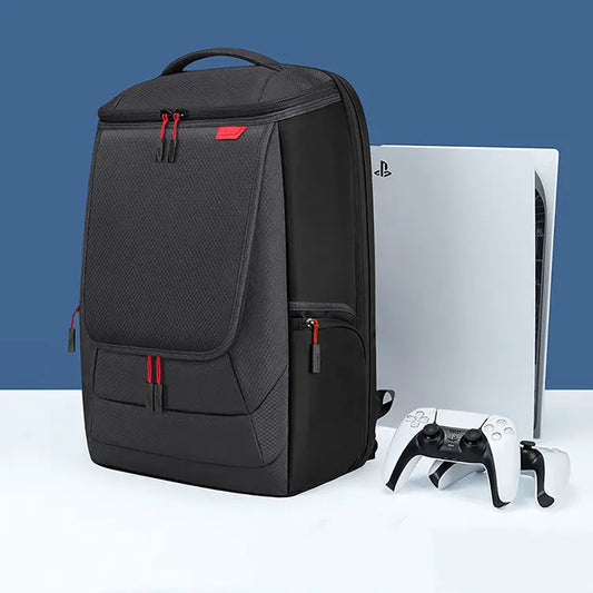 ShopWithVanny presents the ultimate solution for your PS5 and game console storage needs - our Bag for PS5 and Game Consoles Kits. Designed with durability and convenience in mind, these bags offer ample space to securely store your console, controllers, games, and accessories while on the go.