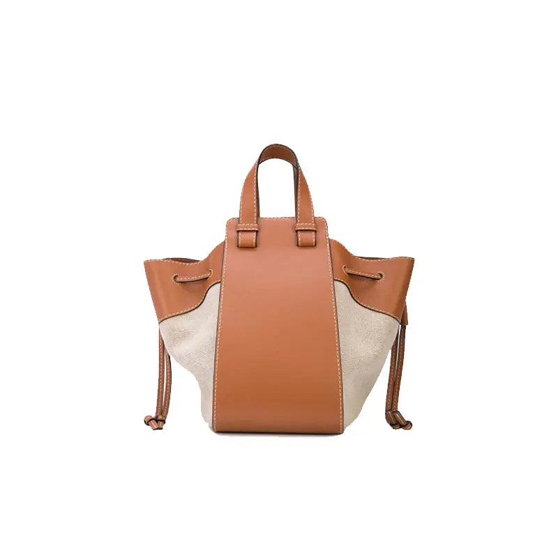Genuine Leather Bucket Bag Female cj