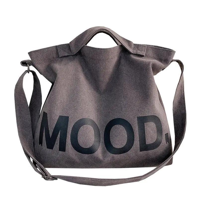 Hand Bag Letter Solid Print Canvas Package cj
