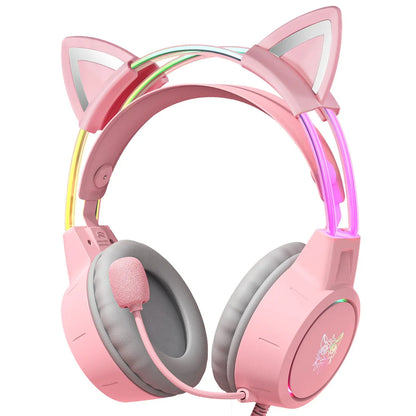 Headset Fashion Light-emitting Wired Gaming Headset cj