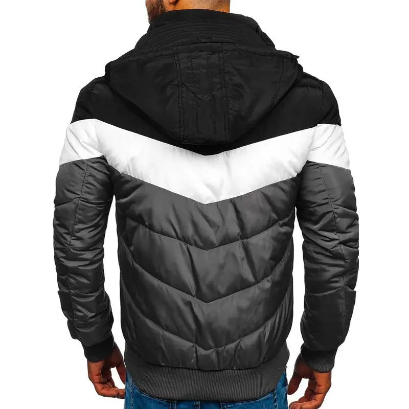 Hooded Cotton Jacket Men's Winter Thick Warm Jacket cj