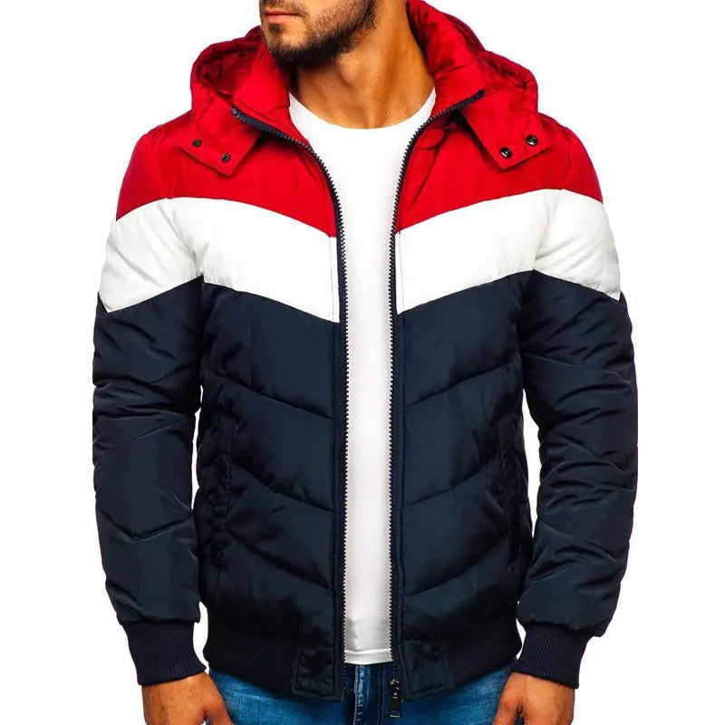 Hooded Cotton Jacket Men's Winter Thick Warm Jacket cj